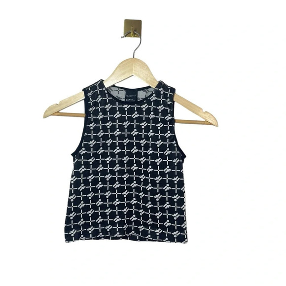 Urban Outfitters Iets Frans Monogram Seamless Tank in Black Size S - Picture 7 of 10